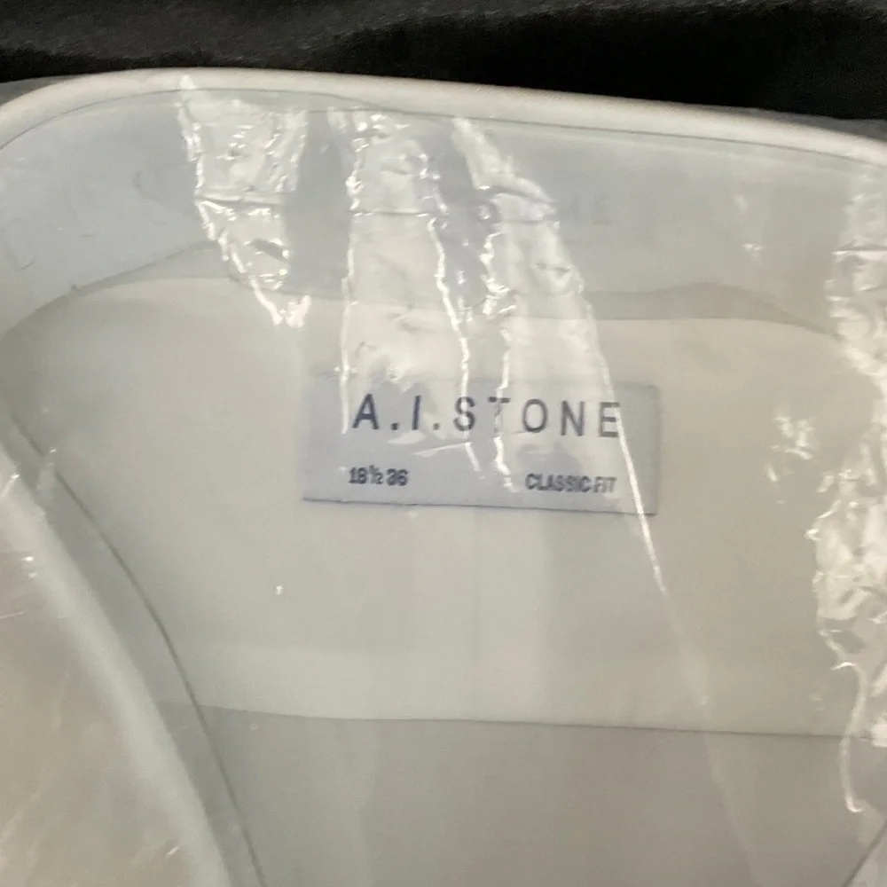 A. I. Stone Men's White Dress Shirt